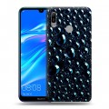 Дизайнерский пластиковый чехол для Huawei Y6 (2019) Абстракции Капли