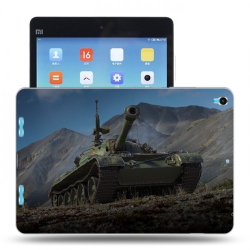 Дизайнерский силиконовый чехол для Xiaomi MiPad Танки