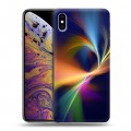 Дизайнерский силиконовый чехол для Iphone Xs Max Красочные абстракции