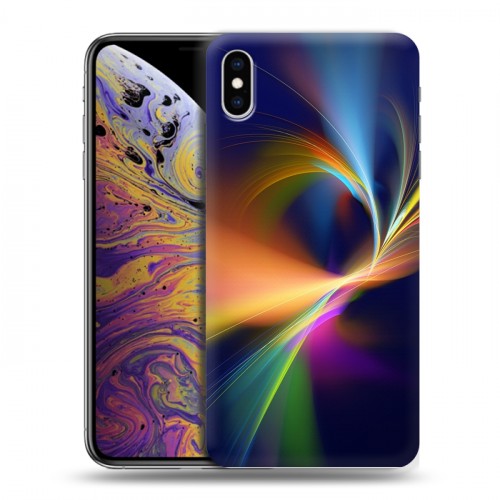 Дизайнерский силиконовый чехол для Iphone Xs Max Красочные абстракции