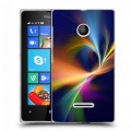 Дизайнерский пластиковый чехол для Microsoft Lumia 435 Красочные абстракции