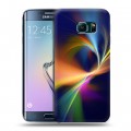 Дизайнерский силиконовый чехол для Samsung Galaxy S6 Edge Красочные абстракции