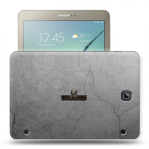 Дизайнерский силиконовый чехол для Samsung Galaxy Tab S2 8.0 Танки