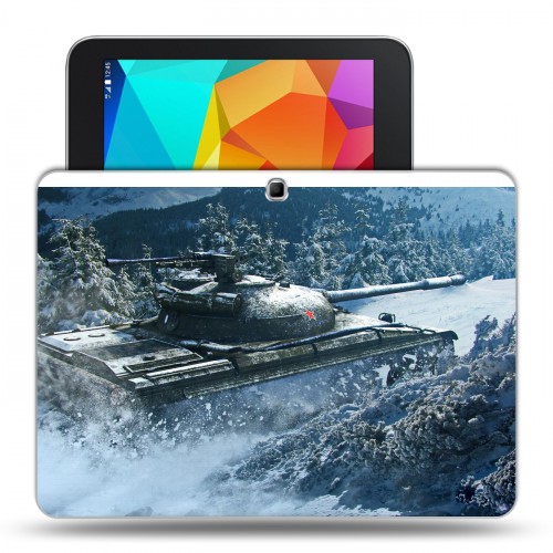 Дизайнерский силиконовый чехол для Samsung Galaxy Tab 4 10.1 Танки