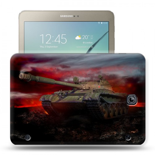 Дизайнерский силиконовый чехол для Samsung Galaxy Tab S2 8.0 Танки