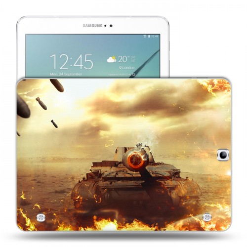 Дизайнерский силиконовый чехол для Samsung Galaxy Tab S2 9.7 Танки