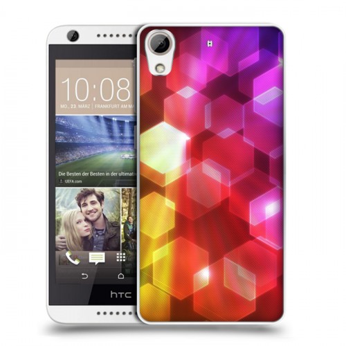 Дизайнерский силиконовый чехол для HTC Desire 626 Красочные абстракции
