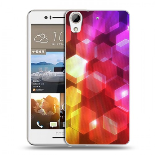 Дизайнерский пластиковый чехол для HTC Desire 728 Красочные абстракции