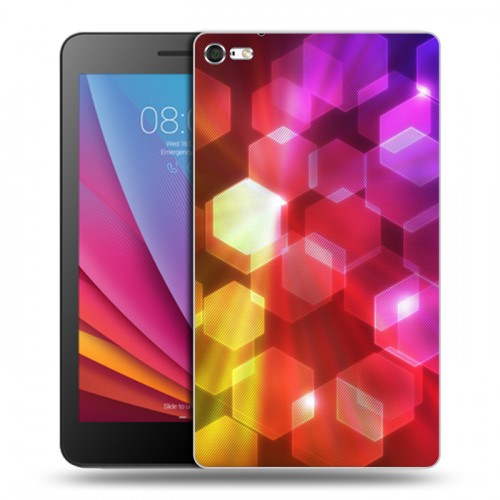 Дизайнерский силиконовый чехол для Huawei MediaPad T2 7.0 Pro Красочные абстракции