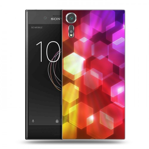 Дизайнерский пластиковый чехол для Sony Xperia XZs Красочные абстракции