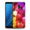 Дизайнерский пластиковый чехол для Samsung Galaxy A8 Plus (2018) Красочные абстракции