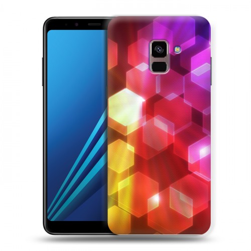 Дизайнерский пластиковый чехол для Samsung Galaxy A8 Plus (2018) Красочные абстракции