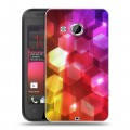 Дизайнерский пластиковый чехол для HTC Desire 200 Красочные абстракции