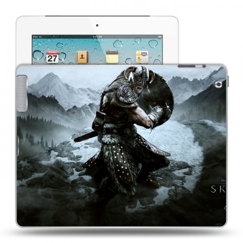 Дизайнерский пластиковый чехол для Ipad 2/3/4 Skyrim