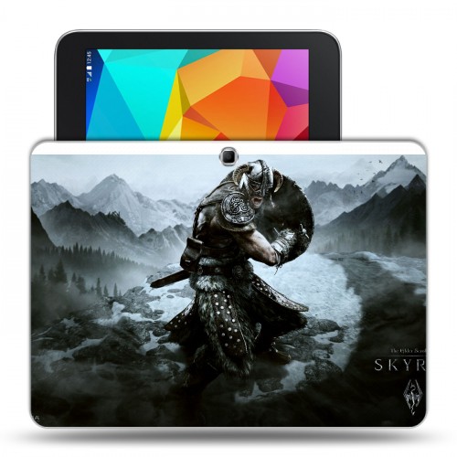 Дизайнерский силиконовый чехол для Samsung Galaxy Tab 4 10.1 Skyrim