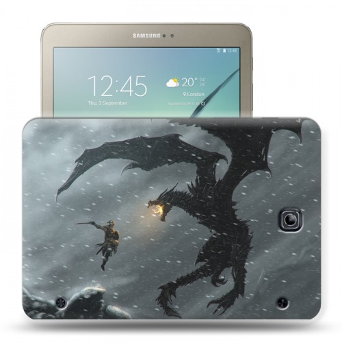 Дизайнерский силиконовый чехол для Samsung Galaxy Tab S2 8.0 Skyrim