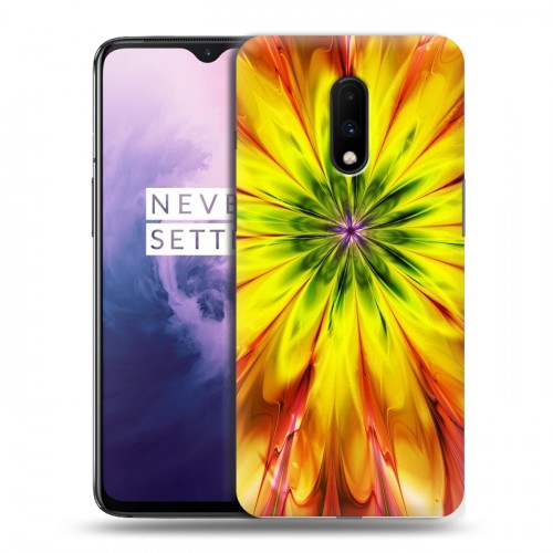 Дизайнерский пластиковый чехол для OnePlus 7 Красочные абстракции