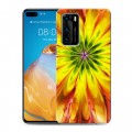 Дизайнерский силиконовый с усиленными углами чехол для Huawei P40 Красочные абстракции