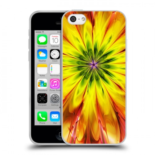 Дизайнерский пластиковый чехол для Iphone 5c Красочные абстракции