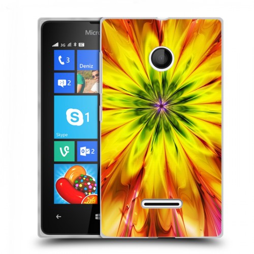 Дизайнерский пластиковый чехол для Microsoft Lumia 435 Красочные абстракции