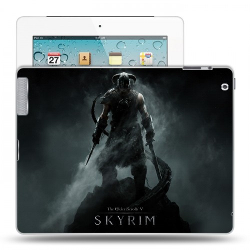 Дизайнерский пластиковый чехол для Ipad 2/3/4 Skyrim