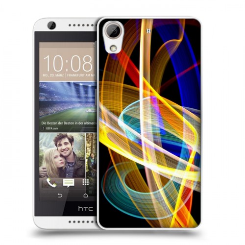 Дизайнерский пластиковый чехол для HTC Desire 626 Красочные абстракции