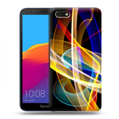 Дизайнерский пластиковый чехол для Huawei Honor 7A Красочные абстракции