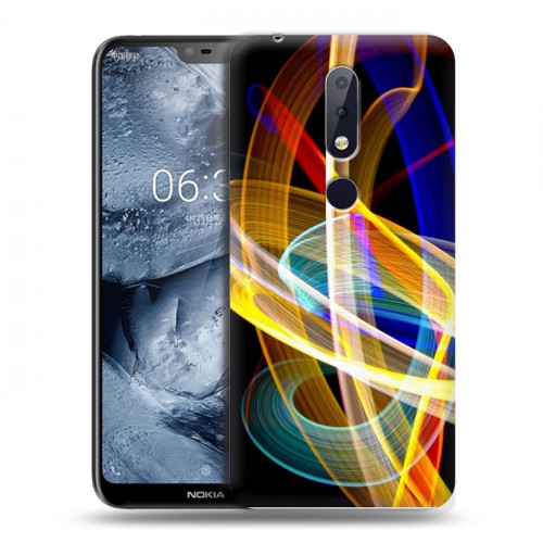 Дизайнерский пластиковый чехол для Nokia 6.1 Plus Красочные абстракции