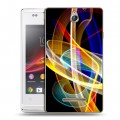 Дизайнерский пластиковый чехол для Sony Xperia E Красочные абстракции