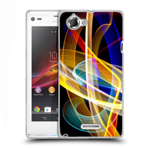 Дизайнерский пластиковый чехол для Sony Xperia L Красочные абстракции