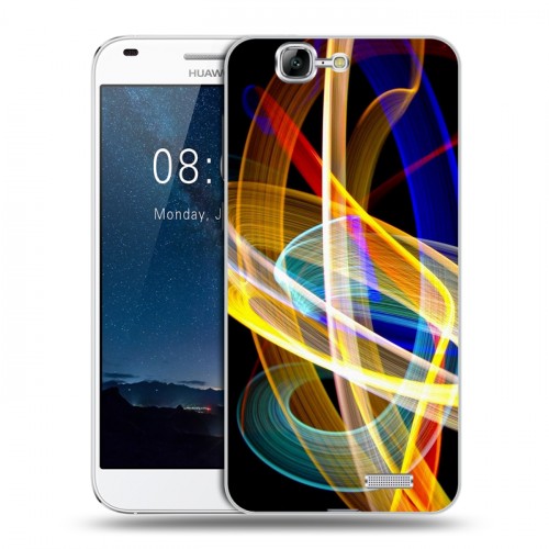 Дизайнерский пластиковый чехол для Huawei Ascend G7 Красочные абстракции