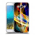 Дизайнерский пластиковый чехол для Samsung Galaxy E5 Красочные абстракции