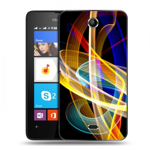 Дизайнерский силиконовый чехол для Microsoft Lumia 430 Dual SIM Красочные абстракции