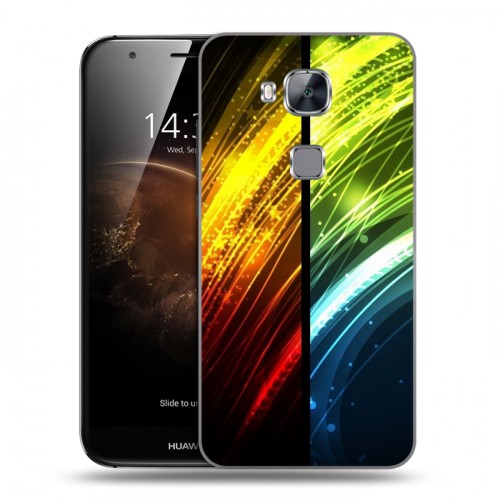 Дизайнерский пластиковый чехол для Huawei G8 Красочные абстракции