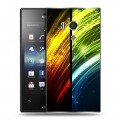 Дизайнерский пластиковый чехол для Sony Xperia acro S Красочные абстракции