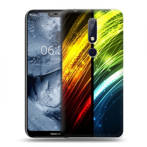 Дизайнерский пластиковый чехол для Nokia 6.1 Plus Красочные абстракции