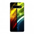 Дизайнерский силиконовый чехол для Samsung Galaxy S10 Красочные абстракции