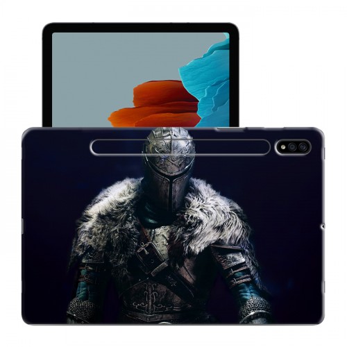 Дизайнерский силиконовый чехол для Samsung Galaxy Tab S7 Dark souls 