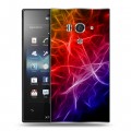 Дизайнерский пластиковый чехол для Sony Xperia acro S Красочные абстракции