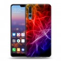 Дизайнерский силиконовый с усиленными углами чехол для Huawei P20 Pro Красочные абстракции