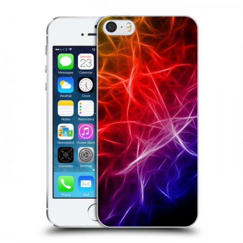 Дизайнерский пластиковый чехол для Iphone 5s Красочные абстракции