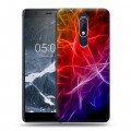 Дизайнерский пластиковый чехол для Nokia 5.1 Красочные абстракции