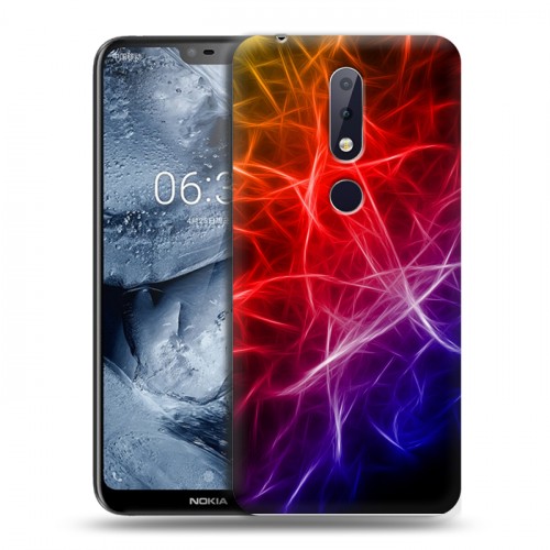 Дизайнерский пластиковый чехол для Nokia 6.1 Plus Красочные абстракции