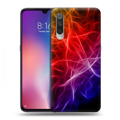 Дизайнерский силиконовый с усиленными углами чехол для Xiaomi Mi9 Красочные абстракции