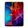 Дизайнерский пластиковый чехол для Samsung Galaxy A20s Красочные абстракции