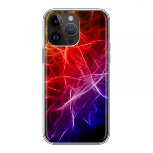 Дизайнерский силиконовый с усиленными углами чехол для Iphone 14 Pro Max Красочные абстракции