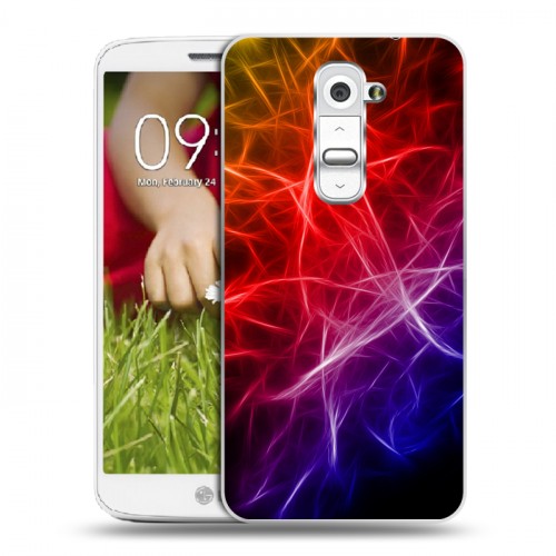 Дизайнерский пластиковый чехол для LG Optimus G2 mini Красочные абстракции