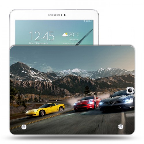 Дизайнерский силиконовый чехол для Samsung Galaxy Tab S2 9.7 Need for speed