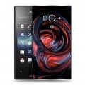 Дизайнерский пластиковый чехол для Sony Xperia acro S Красочные абстракции