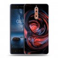 Дизайнерский пластиковый чехол для Nokia 8 Красочные абстракции